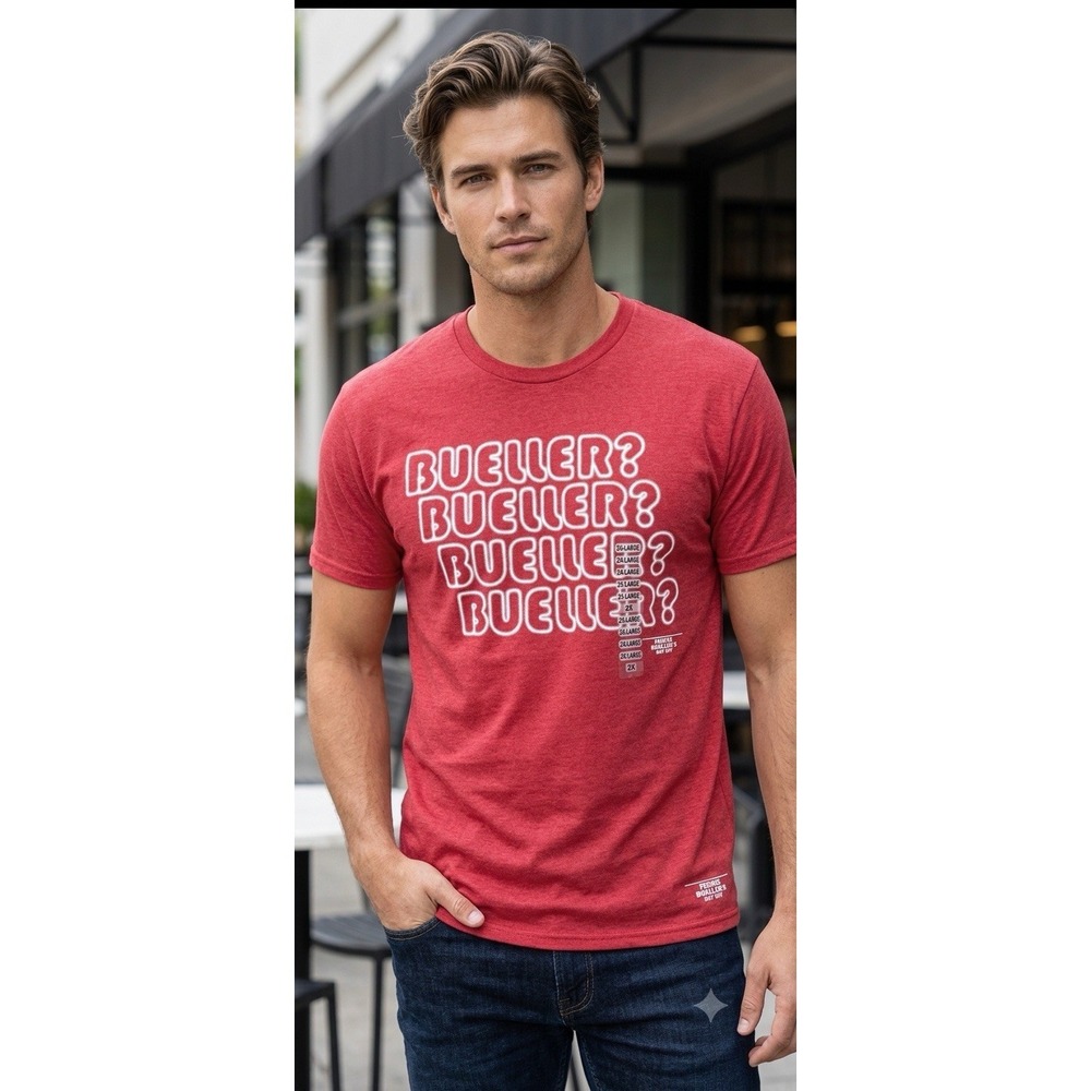 Ripple Junction Size XXL Ferris Bueller Graphic Tee Shirt 1980 Vintage Style New